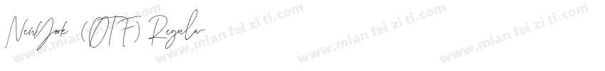NewYork (OTF) Regula字体转换